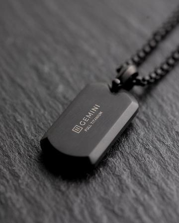 Halsketting Heren Gemini NNT2 Imperium Black Carbon