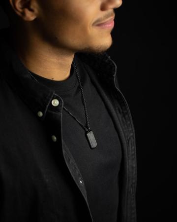 Halsketting Heren Gemini NNT2 Imperium Black Carbon