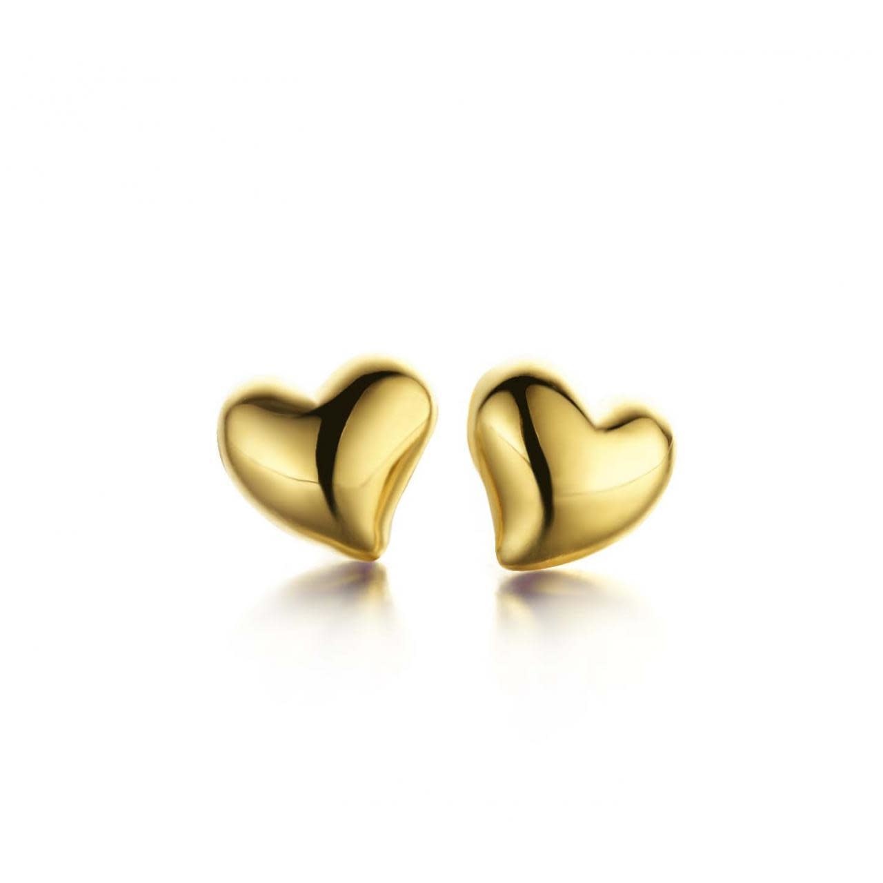 Oorbellen Spirit Icons 40002 Zilver Verguld Heart Stud