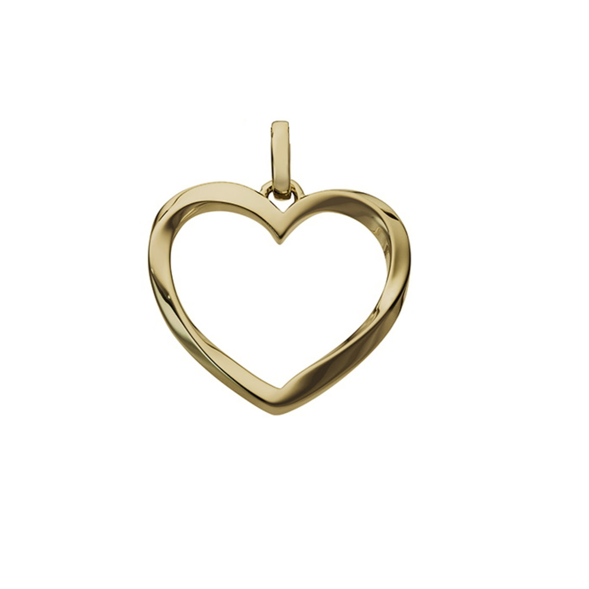 Hanger Geel Goud 18kt 064087 Open Hart