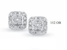 Oorbellen Wit Goud 18kt OB152 SI2 DEF