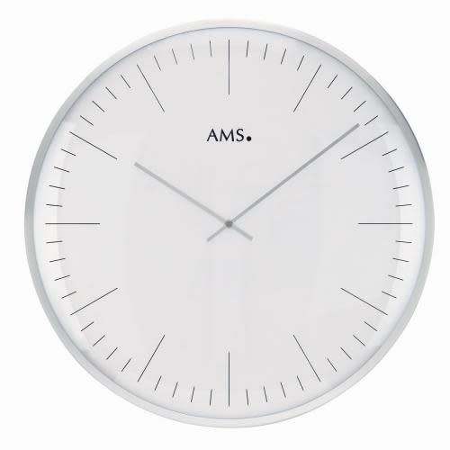 Analoge wand klok metaal AMS 40 cm diam RW9540