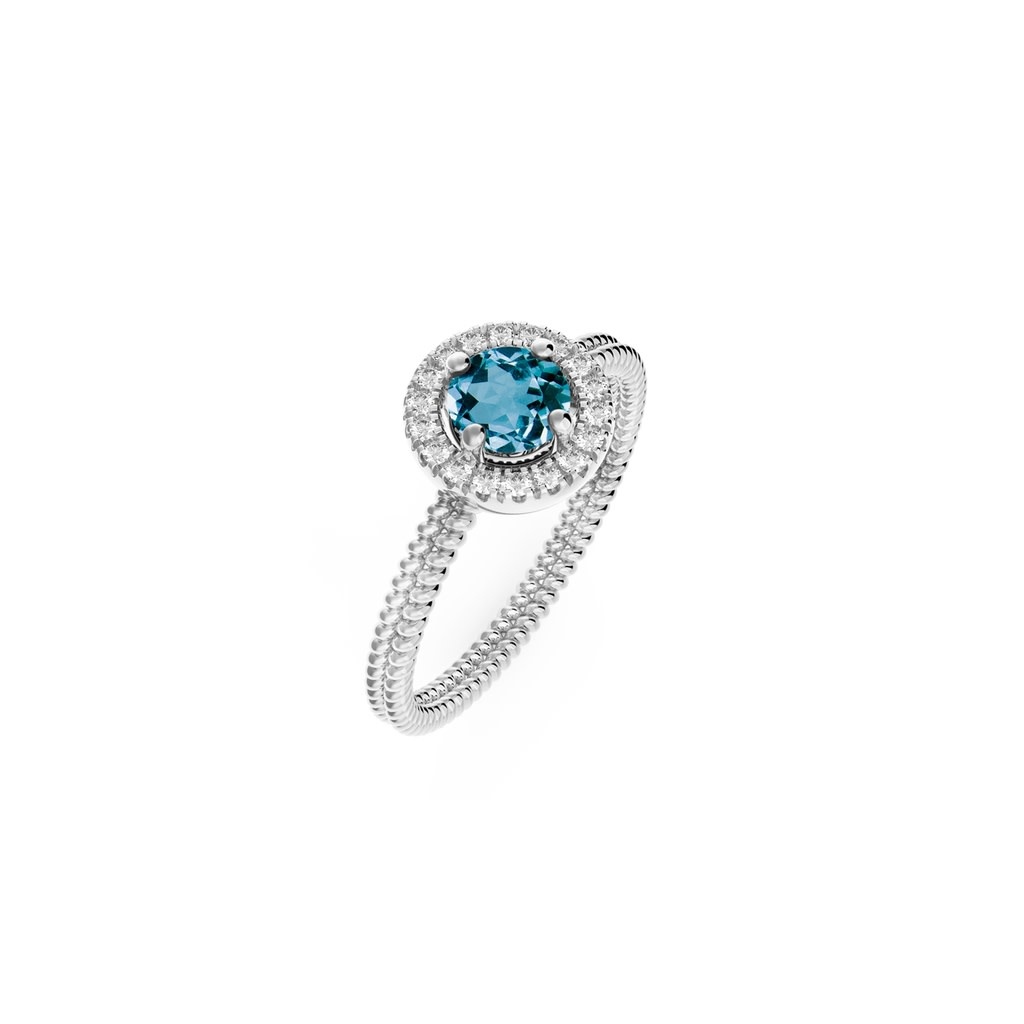 Diamond Aurora Ring - Zilver Briljant - 54