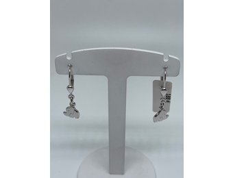 Oorbellen Wit Goud 18kt Olifant G350547