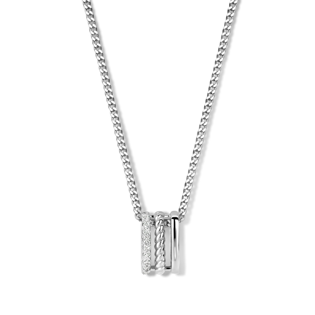 Halsketting Naiomy Moments B2D52 Zilver