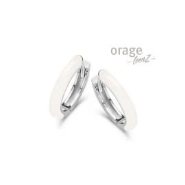 Creolen Orage Teenz T531 Wit Zilver