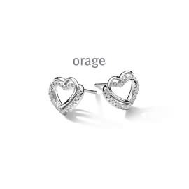 Oorbellen Orage AS308 Zilver Hart