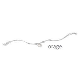 Armband AS418 Zilver Hart Parelmoer