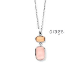 Halsketting Orage AS404 Zilver