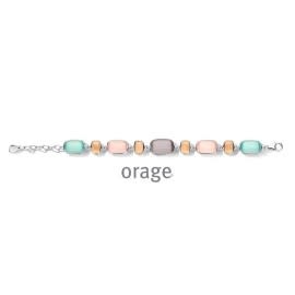 Armband Orage AS401 Zilver Cat Eye Multi Color
