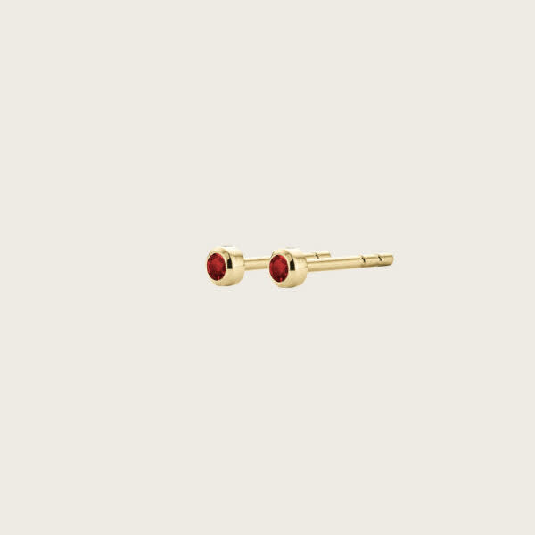Oorbellen Geel Goud 14kt SP 227 Ruby