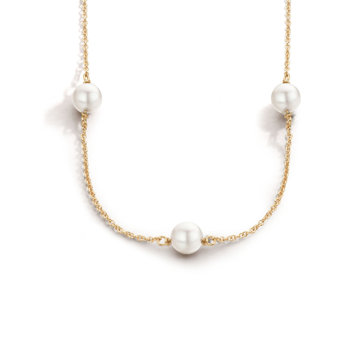 Halsketting Geel Goud Parel 18kt 058166/P