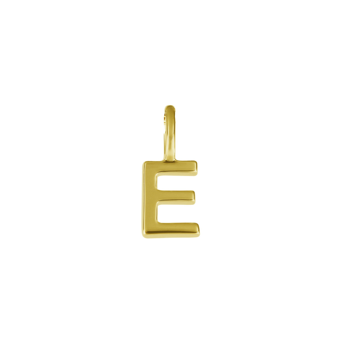 Hanger Geel Goud 18kt 06303E Letter E