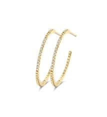 Ever Earrings - Zilver Goudkleurig Large