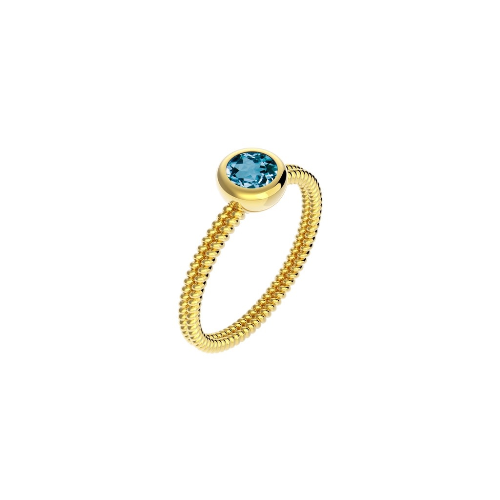 Aurora Ring - Zilver Goudkleurig - 54