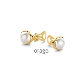 Clips Oorbellen Orage AN022 Parel Wit