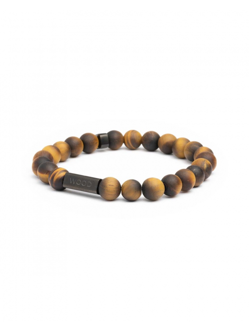Armband Gemini G20L Gem Wood Tiger Eye mat