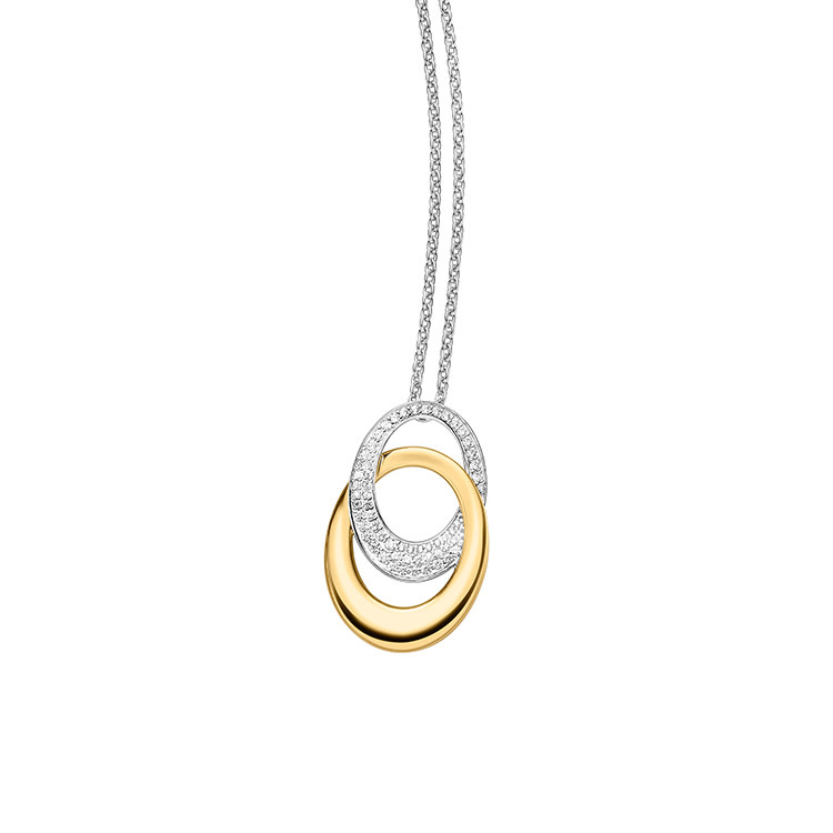 Halsketting 785172 Bicolor Zilver
