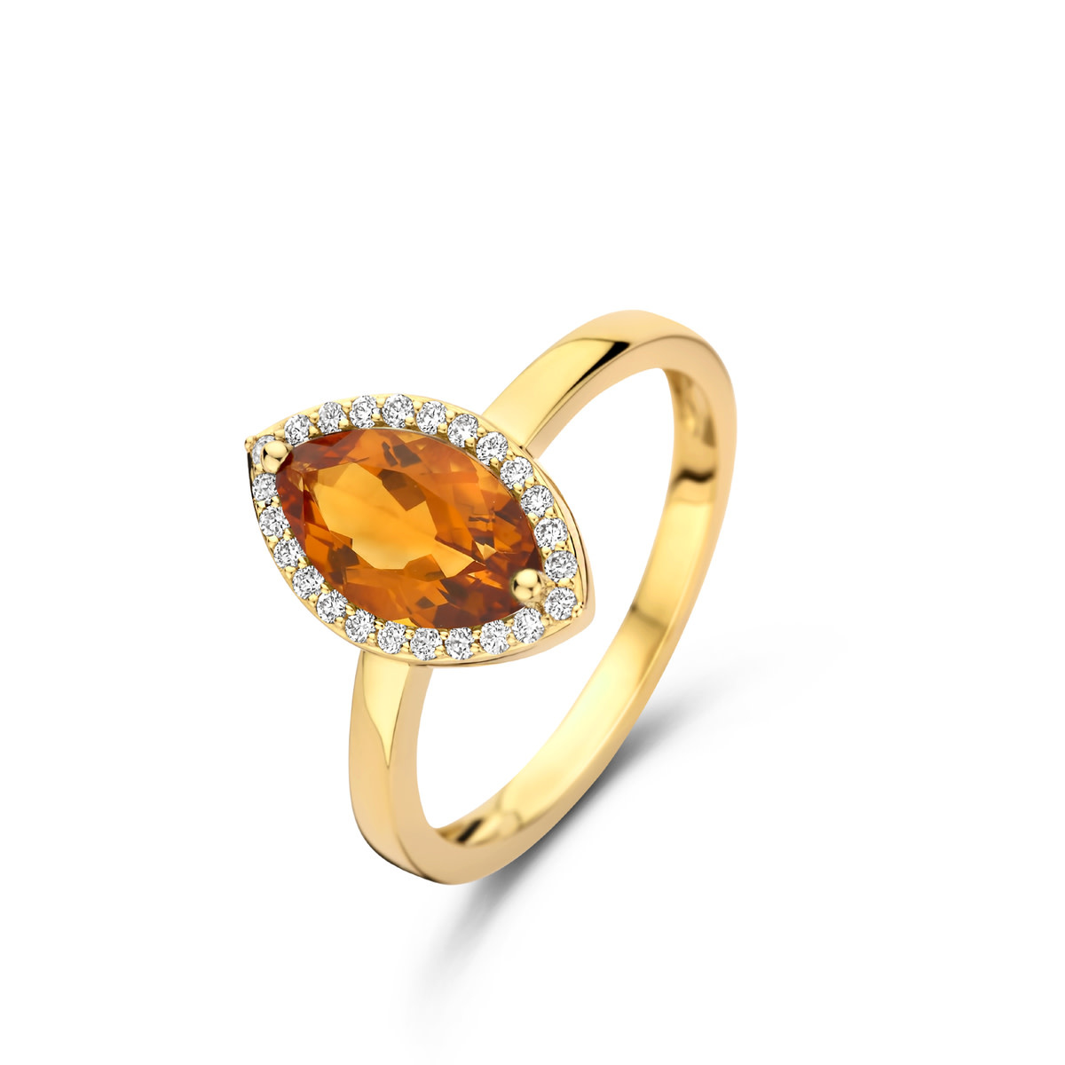 One More 065175/KA 18 Kt Oranje Citrien