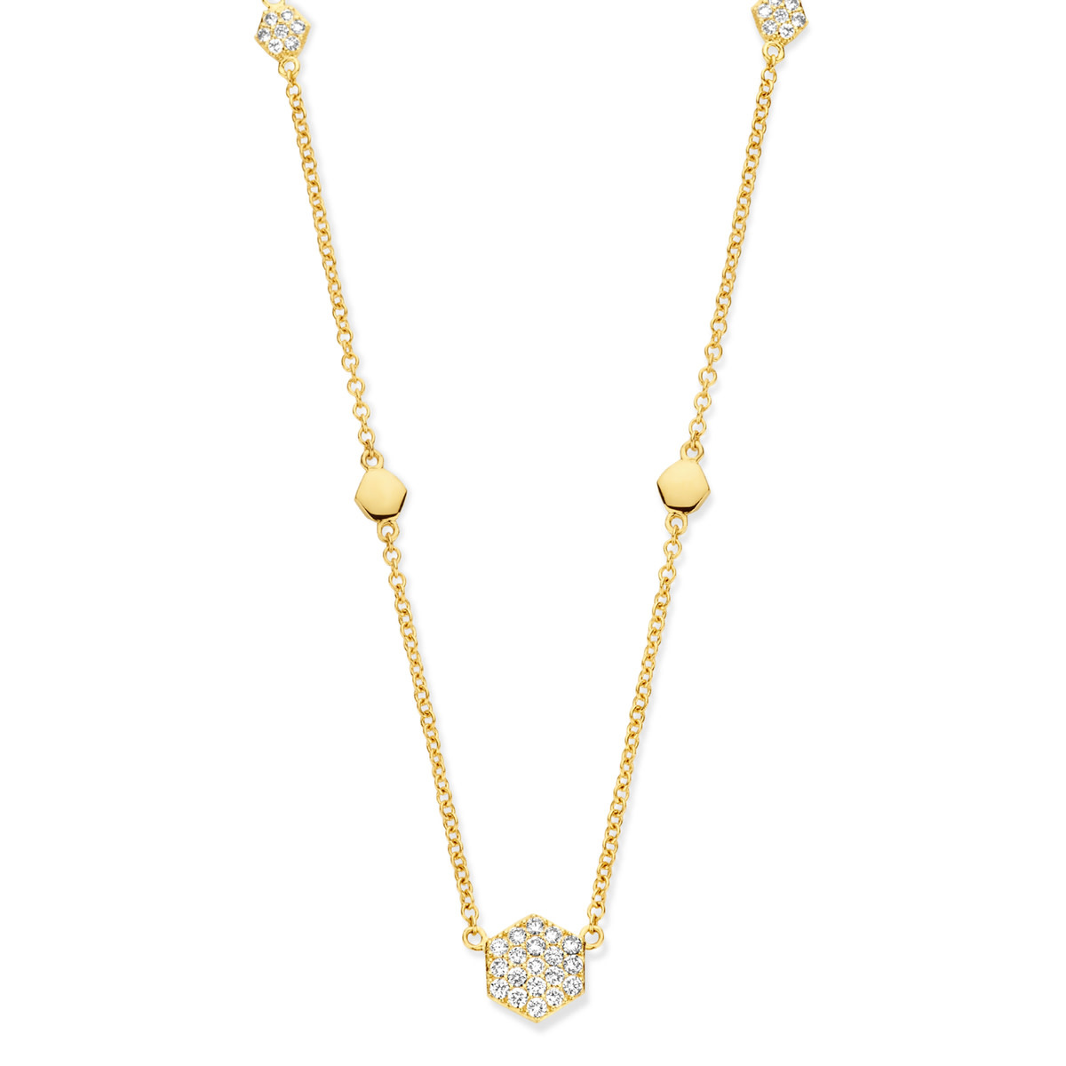 One More Halsketting Geel Goud 18kt 065727A