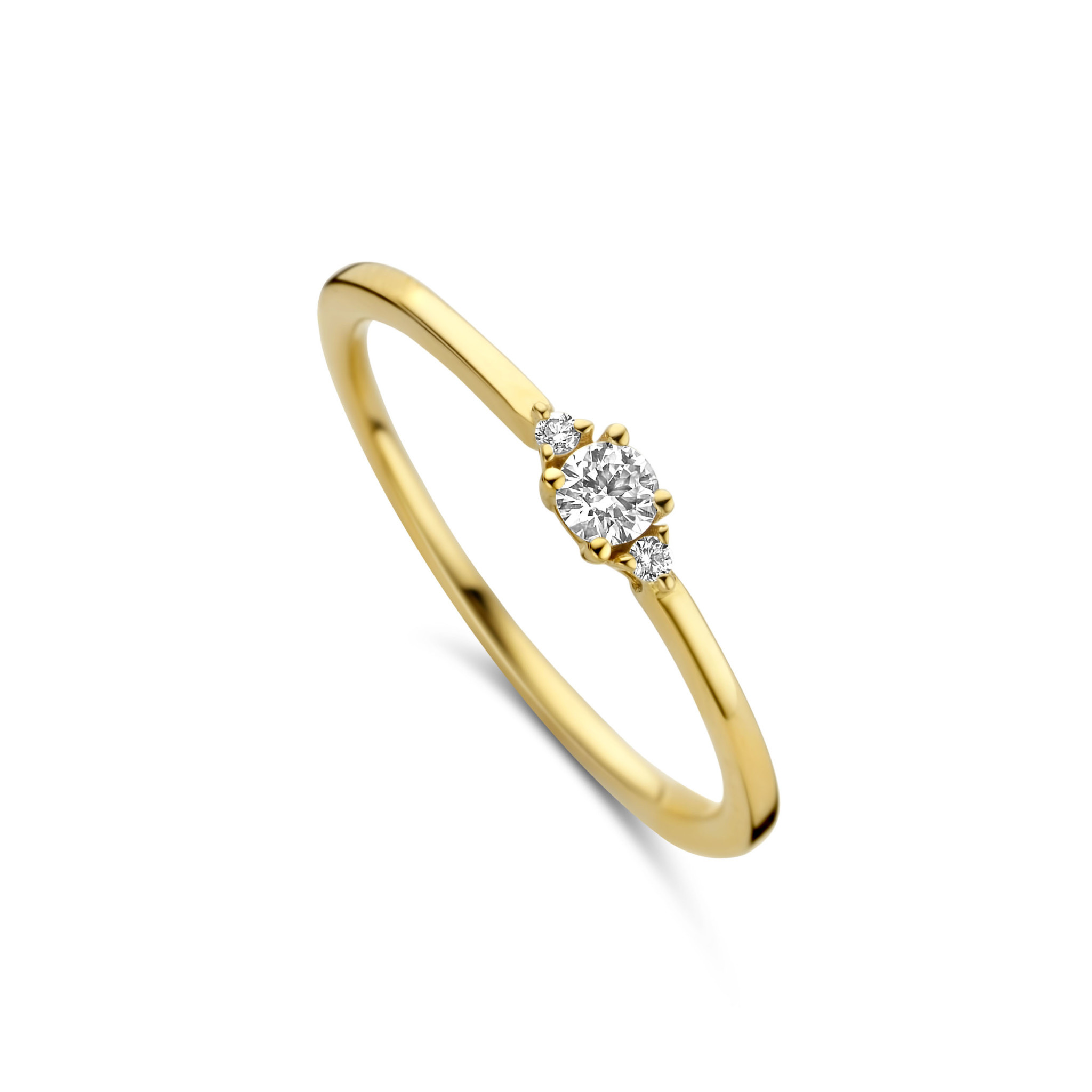 Solitaire Ring Geel Goud 18kt R47726