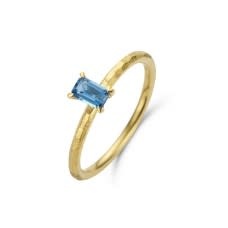 Ring Goud 18kt SR3598G Topaas London Blue