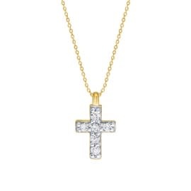 Halsketting Kruis 18kt 18/50082960 0.05 ct