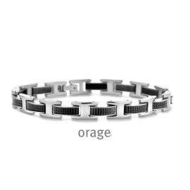 Armband Heren AS085 Staal Zwart
