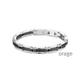 Armband Heren AS093 Staal Zwart