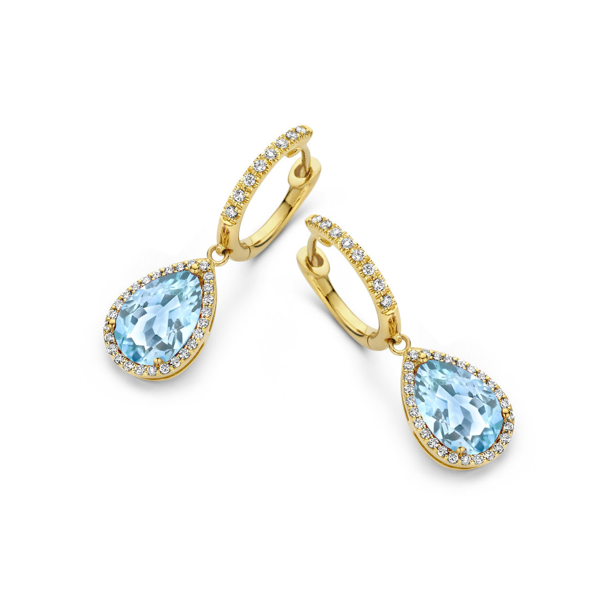 One More Goud 18kt Bl Topaas Sky Blue 066543TT