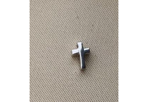 Hanger kruisje zilver