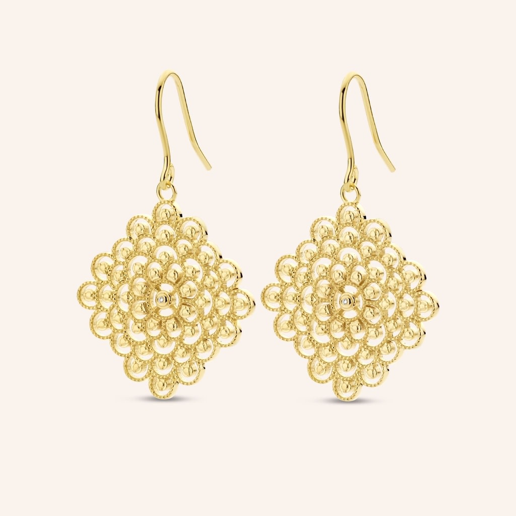 Blessed Earrings - Zilver Goudkleurig - Hook
