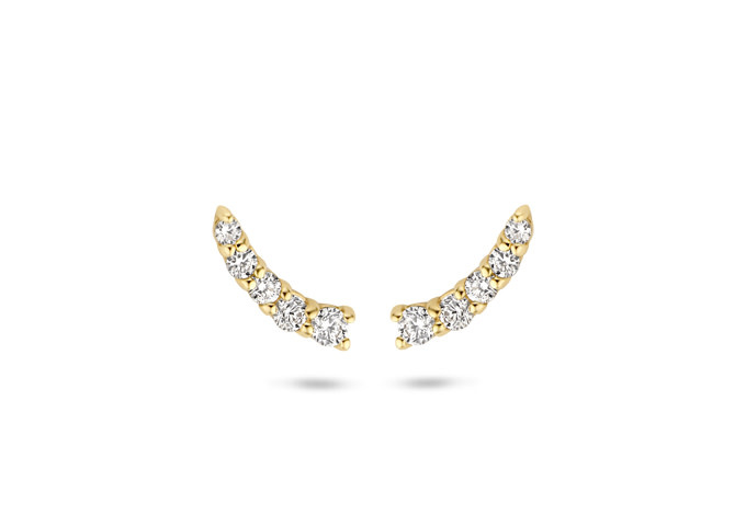 Oorbellen Blush Geel Goud 14kt 7319YZI Maantjes