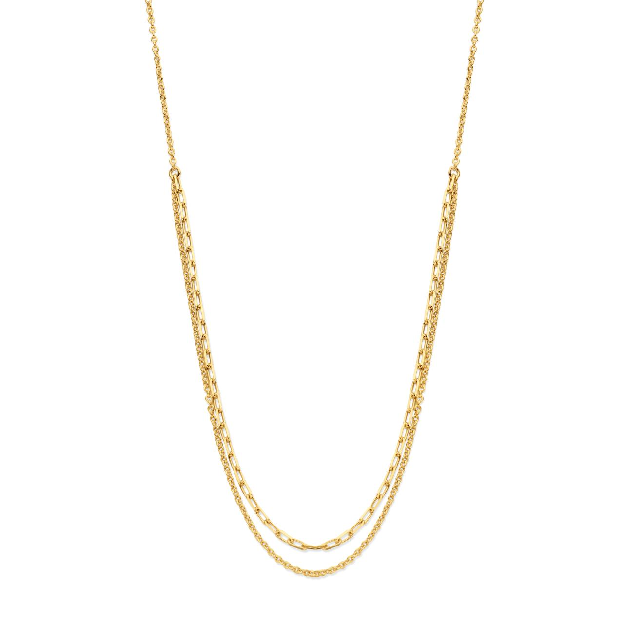 Halsketting Scarlet 10992-45 Zilver Verguld