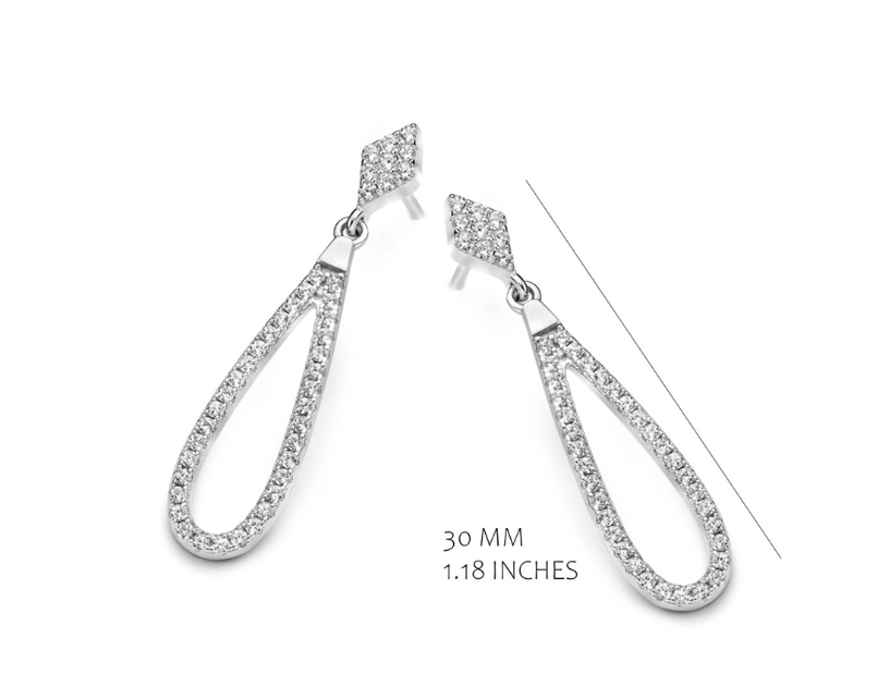 Oorbellen Silver Rose Zilver EA2399W