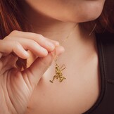 Ropeskipper (meisje) Zilver Verguld