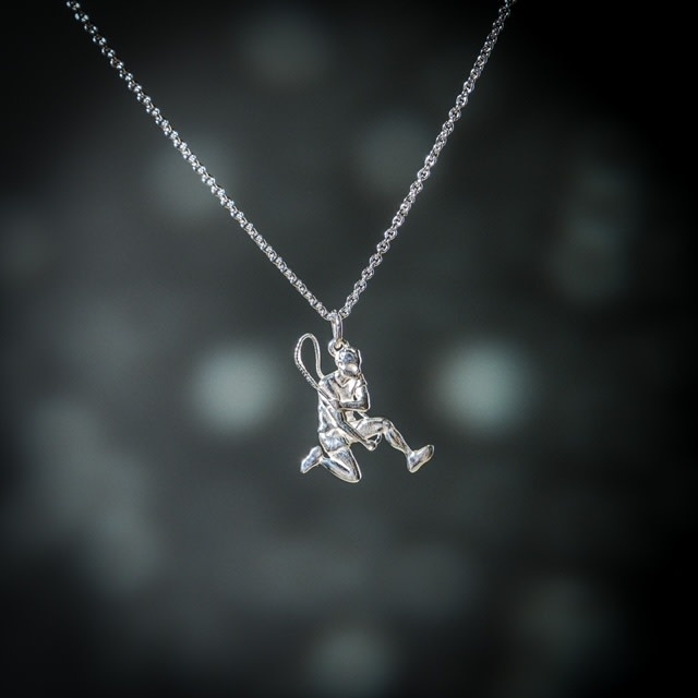 Hanger +  halsketting Ropeskipper (jongen) Zilver