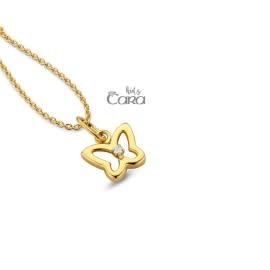 Hanger Geel Goud CA167 Vlinder