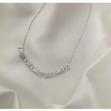 Hanger Letter A zilver goudkleurig