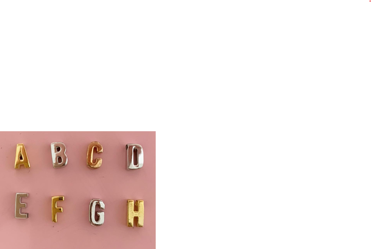 Hanger Letter A zilver goudkleurig
