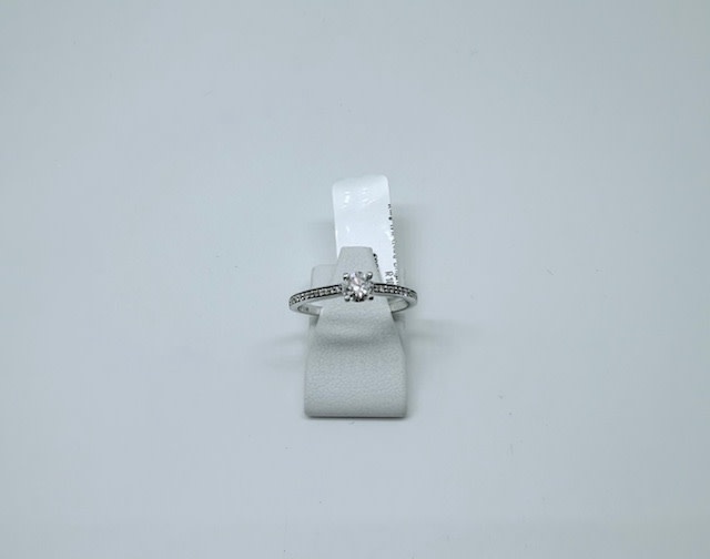 Ring Wit Goud Briljant R103