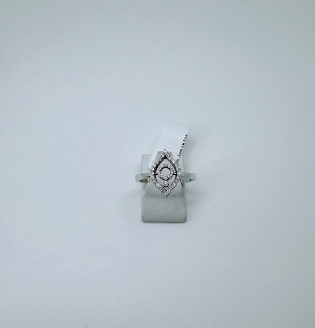 Ring Wit Goud 18kt R445