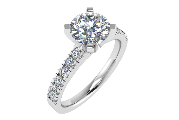 Ring Bicolor 18kt RX5280 Brilj 0.57ct E VVS2 met certificaat
