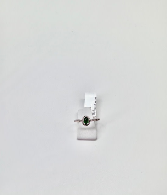 Ring wit goud Smaragd R160E