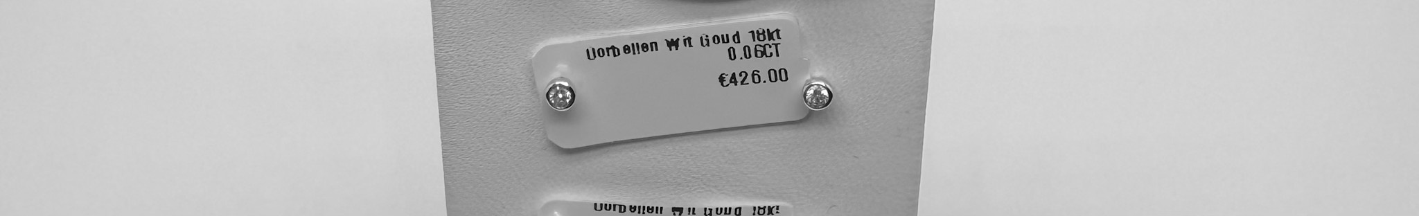 Oorbellen Wit Goud 18kt 0.06CT