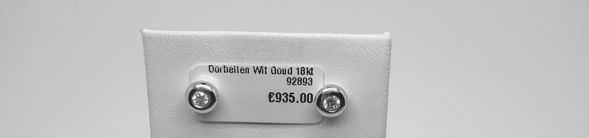 Oorbellen Wit Goud 18kt 92893