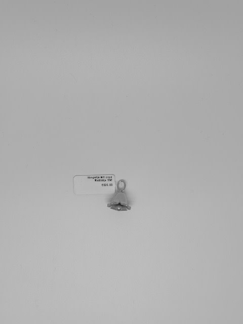 Hangertje Wit Goud klokje 18kt