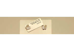 Oorbellen Goud 18kt IN914/28W Vlinder