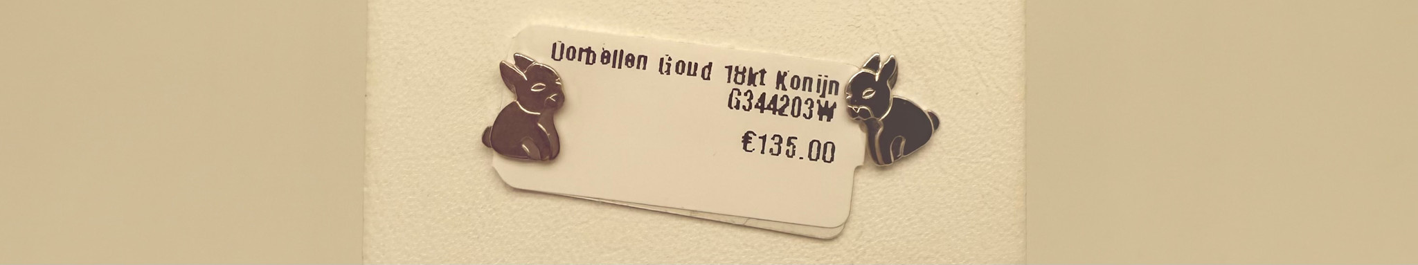 Oorbellen Goud 18kt Konijn G344203W