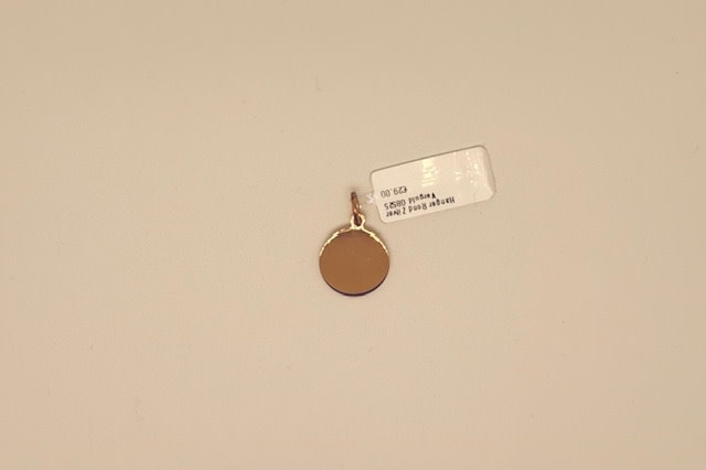 Hanger Rond Zilver Verguld OB525